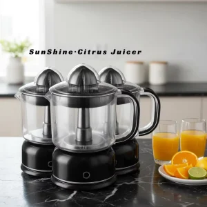 Electric Citrus Juicer Masticating 1200ml Capacity AC Motor 60W Quiet Multifunctional Eco Friendly Portable Household Use 2