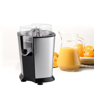 Electric Citrus Juicer for Kitchen and Outdoor Detachable Parts Easy Operation Anti Drip Function