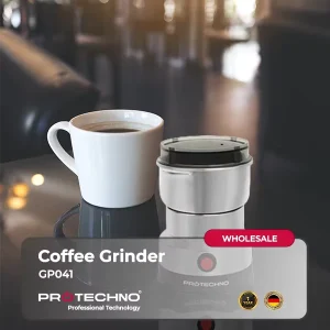 Electric Coffee Grinder 50g Capacity Stainless Steel Nut and Spice Grinder with Overheat Protection