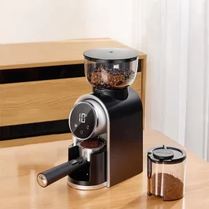 Electric Coffee Grinder Intelligent Steel Core Coffee Bean Grinder Automatic Coffee Grinder for Grinding Coffee Beans