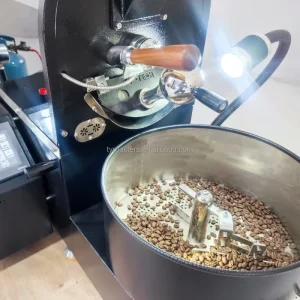 Electric Coffee Roasting Machine Stainless Steel Roaster with Grinder Milling for Household Car and RV Use
