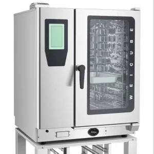 Electric Combi Steamer Oven Stainless Steel 22KW 10 Tray Capacity 7 Inch Touchscreen Baking Equipment Use for Bakery Restaurant
