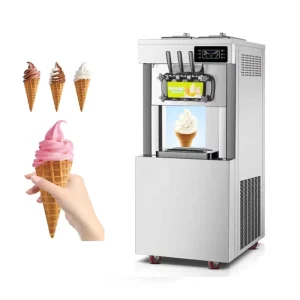Electric Commercial 28L Ice Cream Making Machine Custom Design Soft Ice Cream Machine