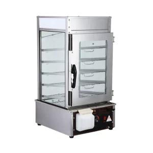 Electric Commercial Bun Steamer Glass Display Warmer Showcase