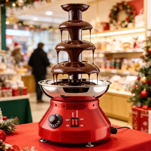 Electric Commercial Chocolate Fountain Melting Machine with High Productivity for Buffet Restaurants