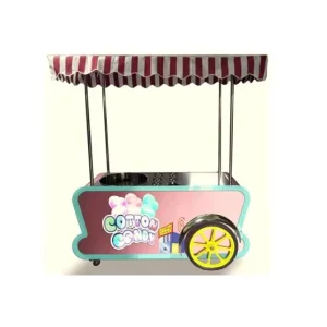 Electric Commercial Cotton Candy Machine and Popcorn Machine with Cart Electric Candy Floss Machine with Cart with Cart