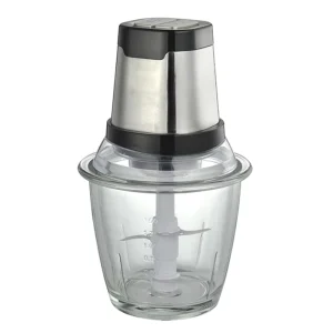 Electric Commercial Grade Food Processor Meat Grinder Chopper with Glass Bowl 350W Household Kitchen Cutter