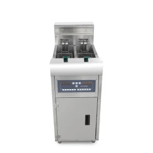 Electric Commercial Grade Stainless Steel Deep Fryer for Restaurant Use with Cabinet Multi Voltage