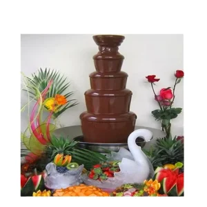 Electric Commercial Hotel Use Stainless Steel Hot Chocolate Melting Machine Chocolate Fountain 4KG Capacity