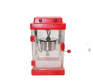 Electric Commercial & Household Popcorn Maker Automatic Mini Popcorn Machine 1100W Plastic Durability Safety for Home Use
