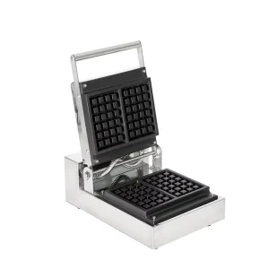Electric Commercial Non Stick 4 Slice Square Mini Crepe and Waffle Maker 1.3KW 50 300 for Food Shops