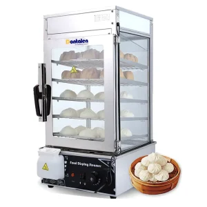 Electric Commercial Stainless Steel Eco-Friendly Food Warmer Display Baking Kitchen Machine Bao Dimsum Bun Steamer