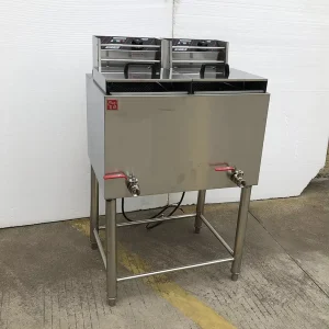 Electric Commercial Vertical Large Capacity Deep Fryer for Street Vendors Multifunctional