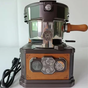 Electric Compact Coffee Roaster for Home Use Small Business Featuring Cooling System Shell Separator
