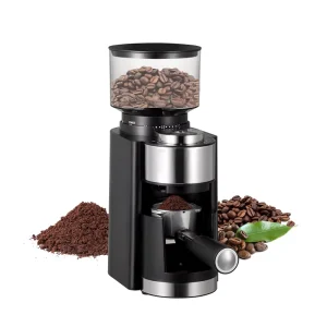 Electric Conical Burr Coffee Grinder Machine Household for Beans