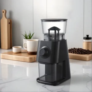 Electric Conical Burr Coffee Grinder Stainless Steel Burr Adjustable Grind Settings 130g Large Bean Hopper 150W Household Hotel