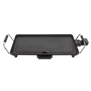 Electric Contact Grill Die Casting Non Stick Griddle BBQ Grills 48x26cm 2 in 1