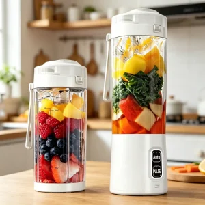 Electric Cordless USB Rechargeable Blender Powerful Mini Portable Fruit Juicer Cup for Fresh Juice Ice Cube