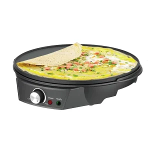 Electric Crepe Maker Machine Pancake Machine With Non stick Griddle Batter Spreader