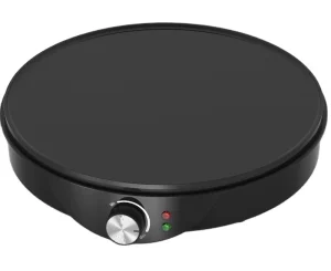 Electric Crepe Maker Nonstick Electric Pancakes Maker Griddle 12 Inches Electric Crepe Pan with Batter Spreader Wooden Spatula