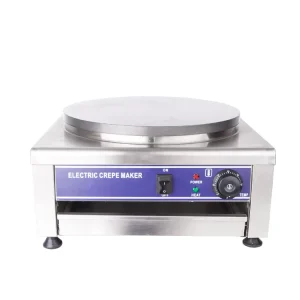 Electric Crepe & Mini Pancake Maker with 400mm Griddle Plate Manual Flipping 2000W+ Power