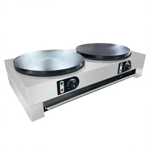 Electric Crepe Pancake Maker 32 Inch Cast Iron Baking Pan Crepe Griddle Nonstick Commercial Crepe Maker for Tortillas Blintzes