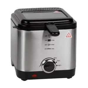 Electric Deep Fryer 1.5L Capacity 900W PTFE Non Stick Overheat Protection App Controlled Household Use