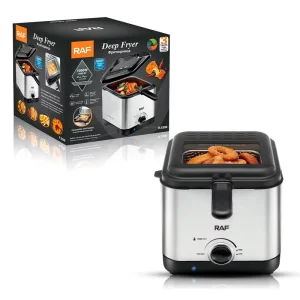 Electric Deep Fryer 2.5L Capacity Cord Storage Thermostatically Controlled