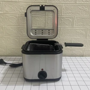 Electric Deep Fryer 2.5L Commercial Household Deep Fryer Oil Capacity Rectangle Stainless Steel