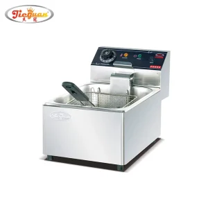 Electric Deep Fryer 6L Commercial Top Stainless Steel French Fries Machine Potato Chip Fryer for Restaurant or Home Use