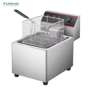 Electric Deep Fryer Machine for Snacks Chicken French Fries & Potato Chips Easy to Operate 1 Year Warranty