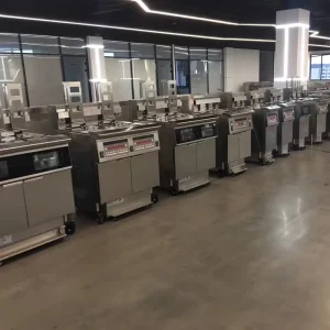 Electric Deep Fryer Machine with Oil Valve Chicken Fryer Stainless Steel Equipment