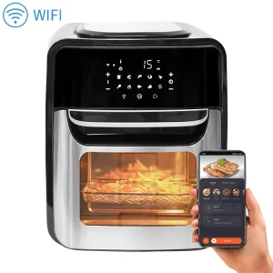 Electric Digital Smart WiFi Control 12L Combo Air Fryer Oven Stainless Steel Built in Oven with Air Fryer