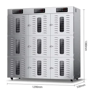 Electric Dried Fruit Vegetable Food Meat Dryer and Commercial Food Dehydrator Machine 90 Layer