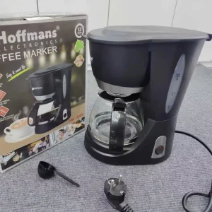 Electric Drip Coffee Machine 1000W 220V 6 Cups Fast Brewer with Glass Carafe for Africa Home Office
