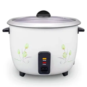 Electric Drum Rice Cooker 350-1000W with Glass Lid Aluminum Inner Pot