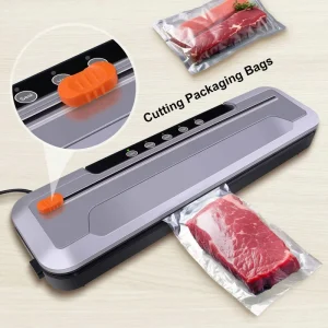 Electric Dry Moist Food Vacuum Sealer Household Fresh Preservation Plastic Built in Cutter Vacuum Packing Machines