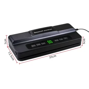 Electric Dual-Purpose Dry & Wet Fully Automatic Vacuum Sealer with ABS Material and Below 500mL Capacity for Food Preservation