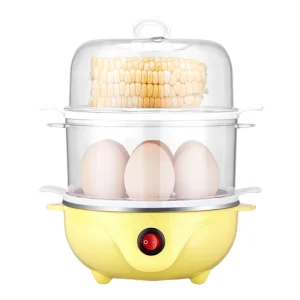 Electric Egg Cooker Boiler Rapid Egg Maker Poacher Food Vegetable Steamer Hard or Soft Boiled Poaching and Omelet Trays