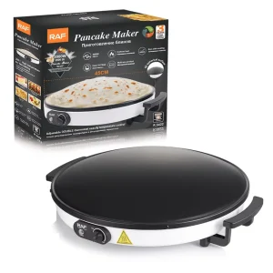Electric European Standard Commercial Household Pancake and Crepe Maker with Non Stick Stainless Steel Plate