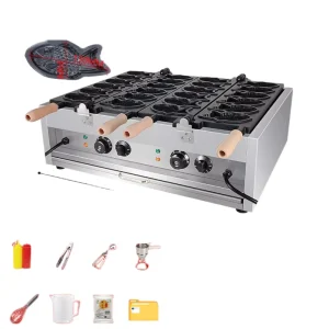 Electric Fish Taiyaki Maker Machine Commercial Electric Fishshaped Taiyaki Waffle Maker 110V 220V