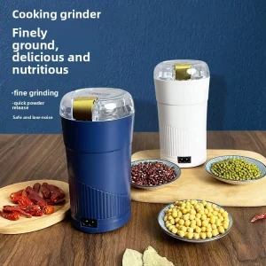 Electric Flour Mill Dry Grinder Five Grains Portable Coffee Grinder ABS Plastic Model