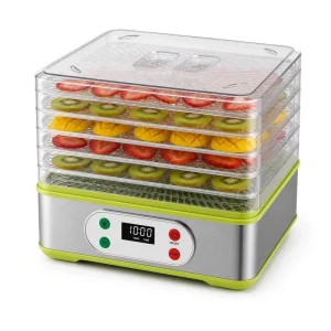 Electric Food Dryer 350W Stainless Steel Plastic Food Dehydrator for Household Use Fruit Vegetable and Medicine Drying