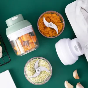 Electric Food Grinder Garlic Crusher Meat Grinder Mini Garlic Vegetable Crusher Rechargeable Food Mixer