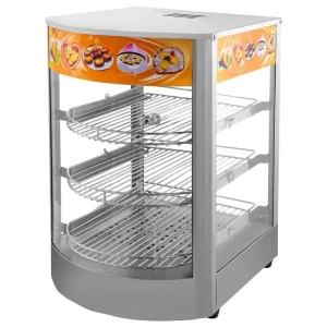 Electric Food Steamer 3 Layers Commercial Bread Pizza Warming Showcase Industrial Tart Warmer Display