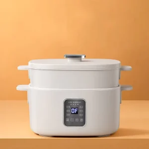 Electric Food Warmer Electric Skillet Electric Multi Cooker Food Steamer Hot Pot with Nonstick Material