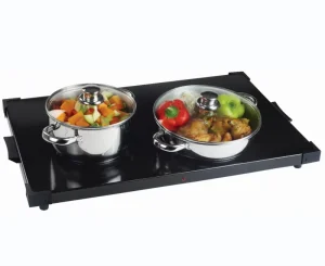 Electric Food Warmer Thermostat Full Surface Heating Adjustable Temperature for Car Outdoor Use Parties Buffet Food Warming