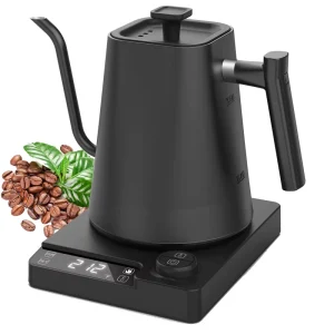 Electric Gooseneck Kettle Stainless Steel Ultra Fast Boiling Hot Water Kettle for Pour Over Coffee & Tea