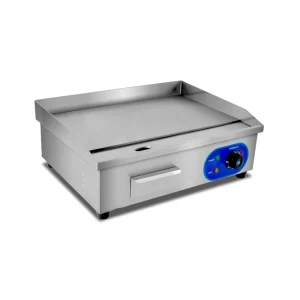 Electric Griddle Catering Machine Table Top BBQ Burger Meat Beef Flat Plate Electric Grill for Snack Bar Hotel