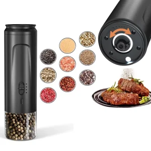 Electric Grinder with USB Charging Adjustable Coarseness 100ml Large Capacity Compact Design for Kitchen & Dining Table BBQ